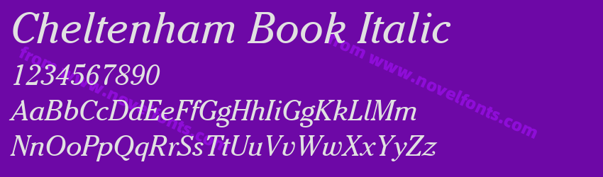 Cheltenham Book ItalicPreview Cheltenham Book ItalicPreview
