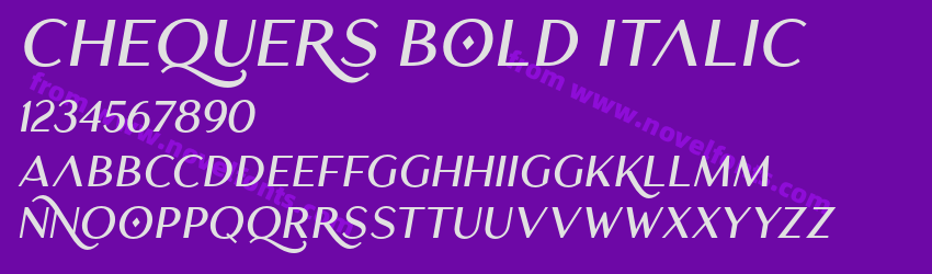 Chequers Bold ItalicPreview Chequers Bold ItalicPreview