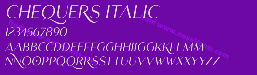 Chequers ItalicPreview Chequers ItalicPreview