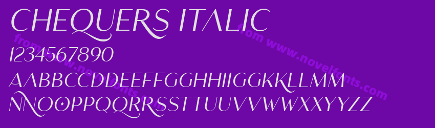 Chequers ItalicPreview Chequers ItalicPreview