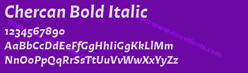 Chercan Bold ItalicPreview Chercan Bold ItalicPreview