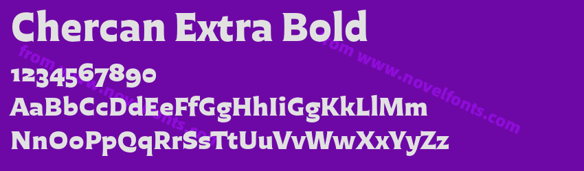 Chercan Extra BoldPreview Chercan Extra BoldPreview