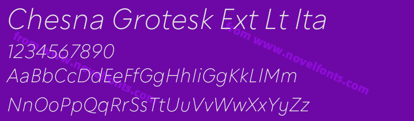 Chesna Grotesk Ext Lt ItaPreview Chesna Grotesk Ext Lt ItaPreview