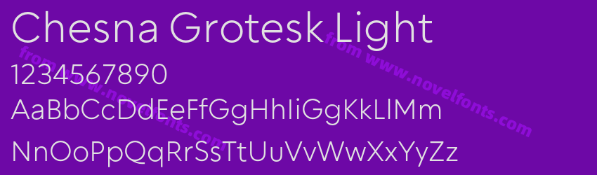 Chesna Grotesk LightPreview Chesna Grotesk LightPreview