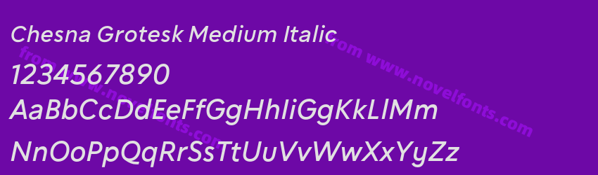 Chesna Grotesk Medium ItalicPreview Chesna Grotesk Medium ItalicPreview