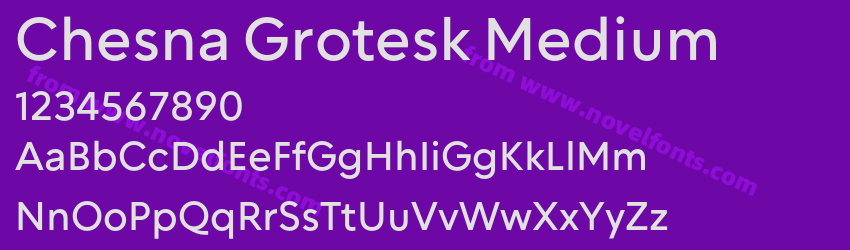 Chesna Grotesk MediumPreview Chesna Grotesk MediumPreview
