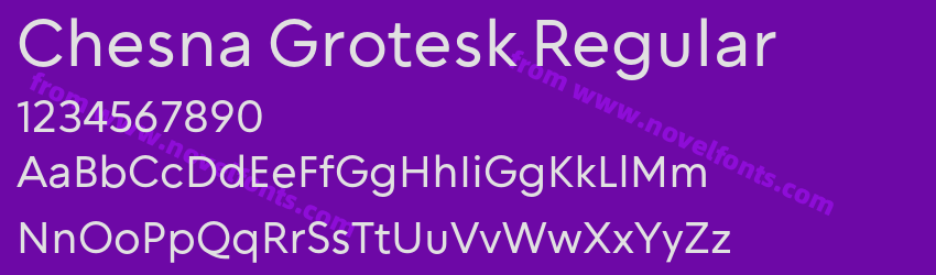 Chesna Grotesk RegularPreview Chesna Grotesk RegularPreview