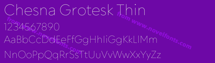 Chesna Grotesk ThinPreview Chesna Grotesk ThinPreview