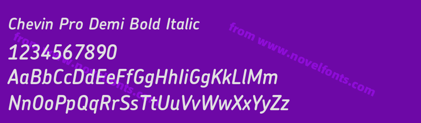 Chevin Pro Demi Bold ItalicPreview Chevin Pro Demi Bold ItalicPreview