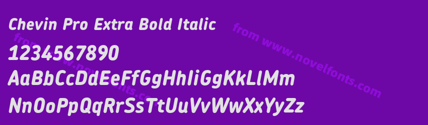 Chevin Pro Extra Bold ItalicPreview Chevin Pro Extra Bold ItalicPreview