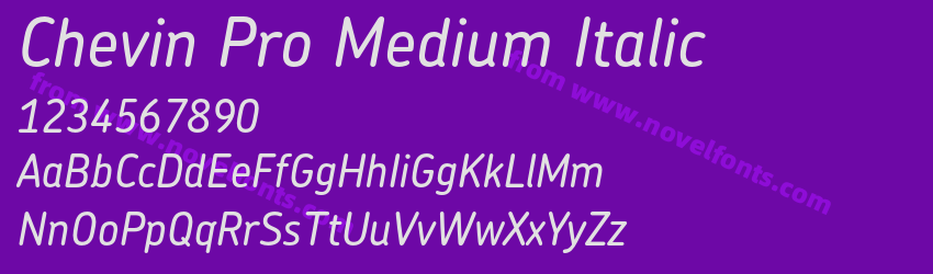 Chevin Pro Medium ItalicPreview Chevin Pro Medium ItalicPreview