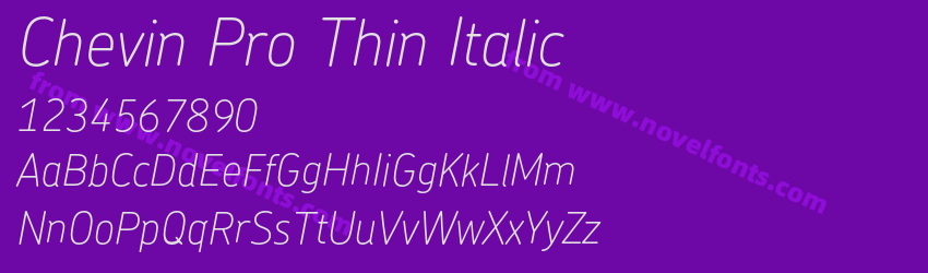 Chevin Pro Thin ItalicPreview Chevin Pro Thin ItalicPreview