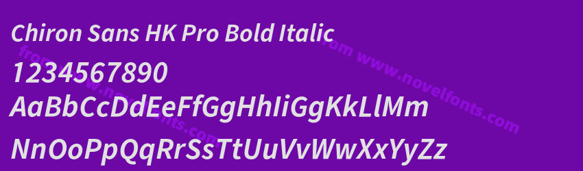Chiron Sans HK Pro Bold ItalicPreview Chiron Sans HK Pro Bold ItalicPreview