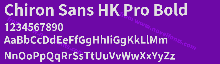 Chiron Sans HK Pro BoldPreview Chiron Sans HK Pro BoldPreview