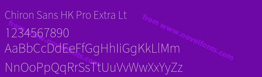 Chiron Sans HK Pro Extra LtPreview Chiron Sans HK Pro Extra LtPreview