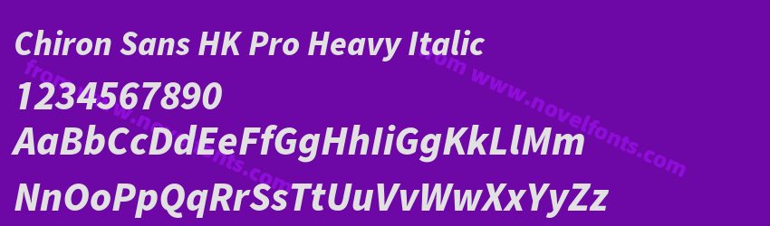 Chiron Sans HK Pro Heavy ItalicPreview Chiron Sans HK Pro Heavy ItalicPreview