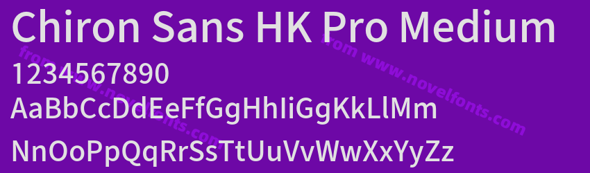 Chiron Sans HK Pro MediumPreview Chiron Sans HK Pro MediumPreview