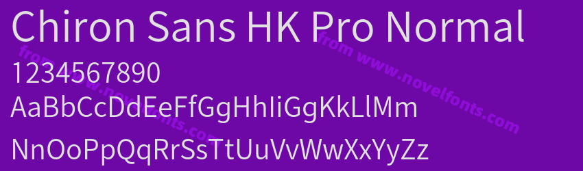 Chiron Sans HK Pro NormalPreview Chiron Sans HK Pro NormalPreview