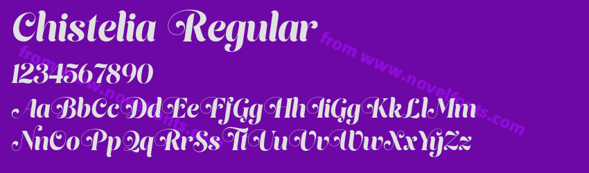 Chistelia RegularPreview Chistelia RegularPreview