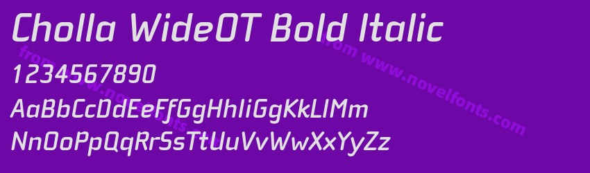 Cholla WideOT Bold ItalicPreview Cholla WideOT Bold ItalicPreview