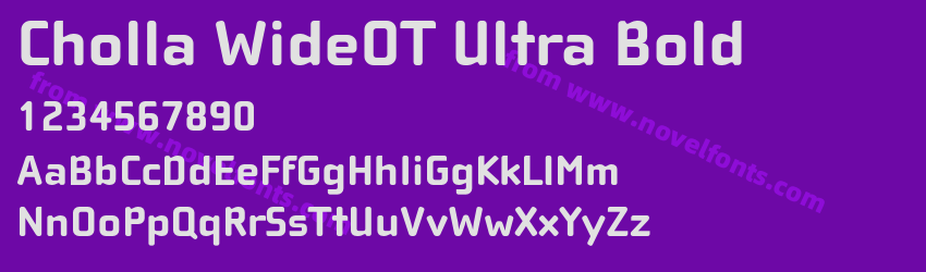 Cholla WideOT Ultra BoldPreview Cholla WideOT Ultra BoldPreview
