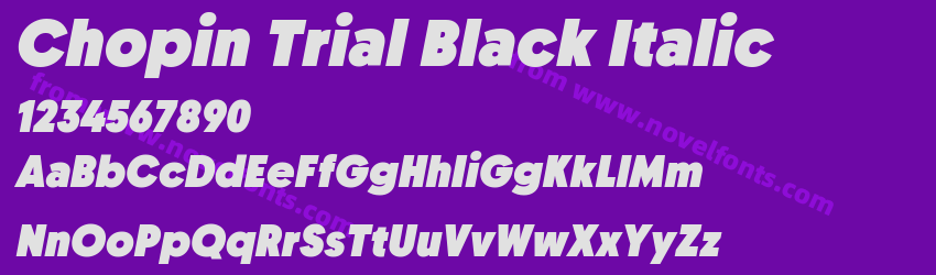 Chopin Trial Black ItalicPreview Chopin Trial Black ItalicPreview