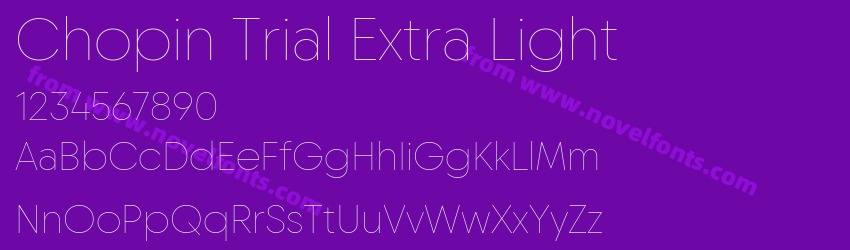 Chopin Trial Extra LightPreview