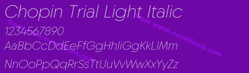 Chopin Trial Light ItalicPreview Chopin Trial Light ItalicPreview