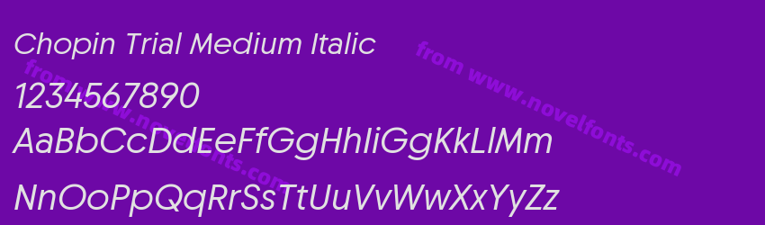 Chopin Trial Medium ItalicPreview Chopin Trial Medium ItalicPreview
