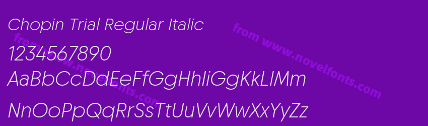 Chopin Trial Regular ItalicPreview Chopin Trial Regular ItalicPreview