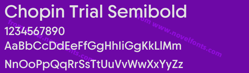 Chopin Trial SemiboldPreview Chopin Trial SemiboldPreview