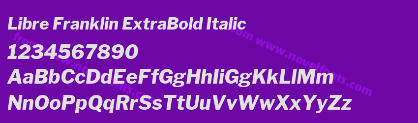 Libre Franklin ExtraBold ItalicPreview