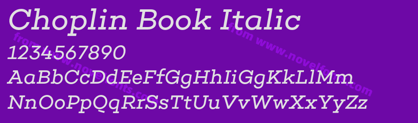 Choplin Book ItalicPreview Choplin Book ItalicPreview