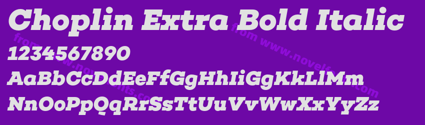 Choplin Extra Bold ItalicPreview Choplin Extra Bold ItalicPreview