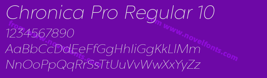 Chronica Pro Regular 10Preview Chronica Pro Regular 10Preview