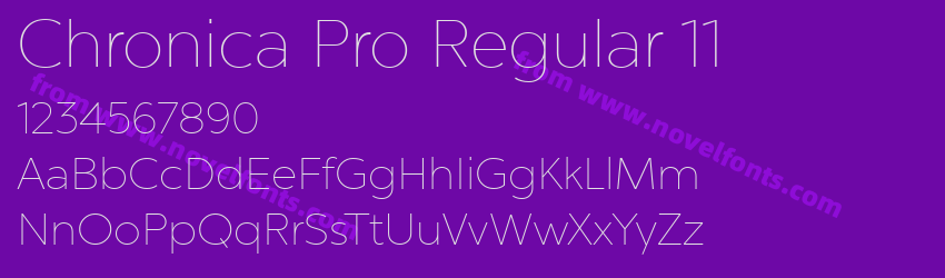Chronica Pro Regular 11Preview Chronica Pro Regular 11Preview