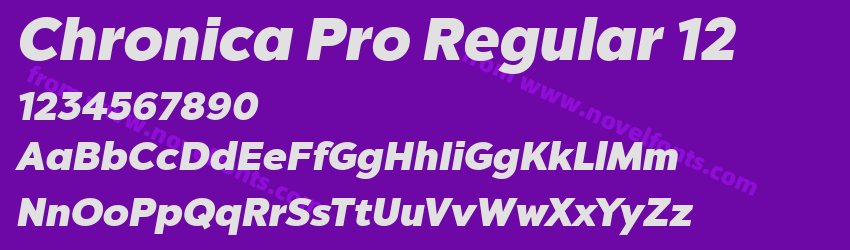Chronica Pro Regular 12Preview Chronica Pro Regular 12Preview