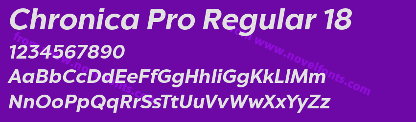 Chronica Pro Regular 18Preview Chronica Pro Regular 18Preview