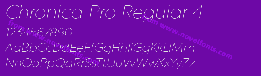 Chronica Pro Regular 4Preview Chronica Pro Regular 4Preview