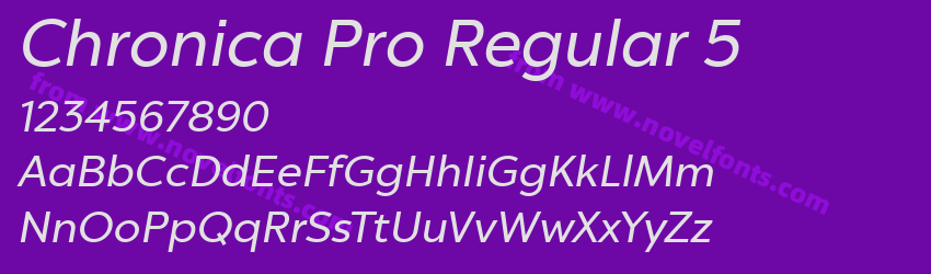 Chronica Pro Regular 5Preview Chronica Pro Regular 5Preview