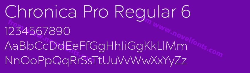 Chronica Pro Regular 6Preview Chronica Pro Regular 6Preview