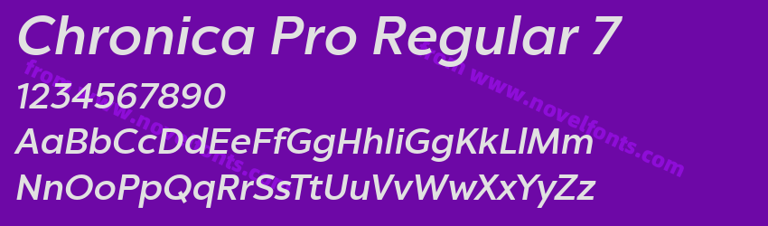 Chronica Pro Regular 7Preview
