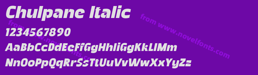 Chulpane ItalicPreview Chulpane ItalicPreview