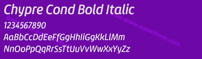 Chypre Cond Bold ItalicPreview Chypre Cond Bold ItalicPreview