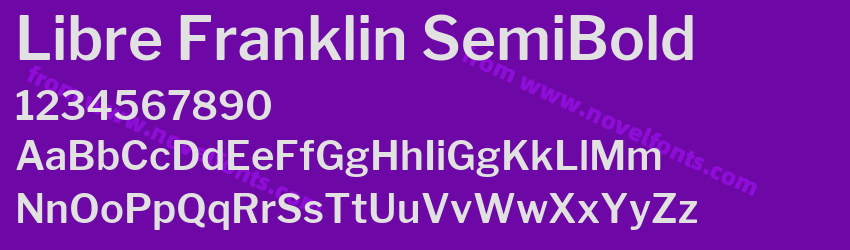 Libre Franklin SemiBoldPreview