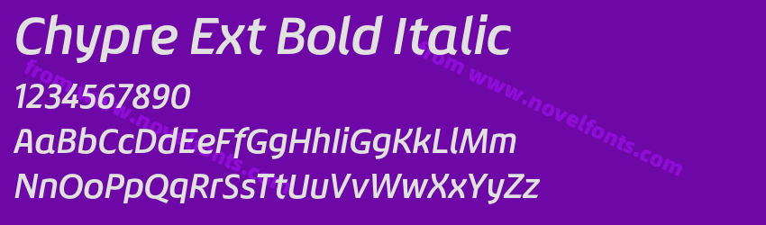 Chypre Ext Bold ItalicPreview Chypre Ext Bold ItalicPreview