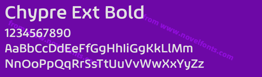 Chypre Ext BoldPreview Chypre Ext BoldPreview