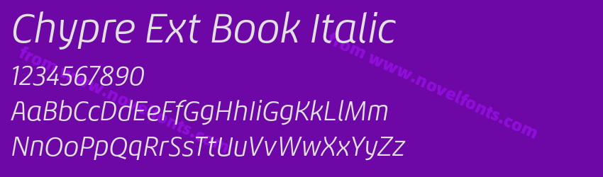 Chypre Ext Book ItalicPreview