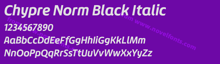 Chypre Norm Black ItalicPreview Chypre Norm Black ItalicPreview