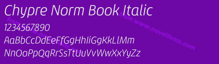 Chypre Norm Book ItalicPreview Chypre Norm Book ItalicPreview